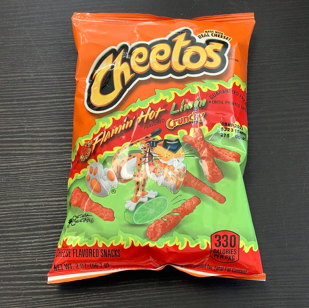 Cheetos Flamin' Hot Crunchy Cheese Snacks - 2 oz
