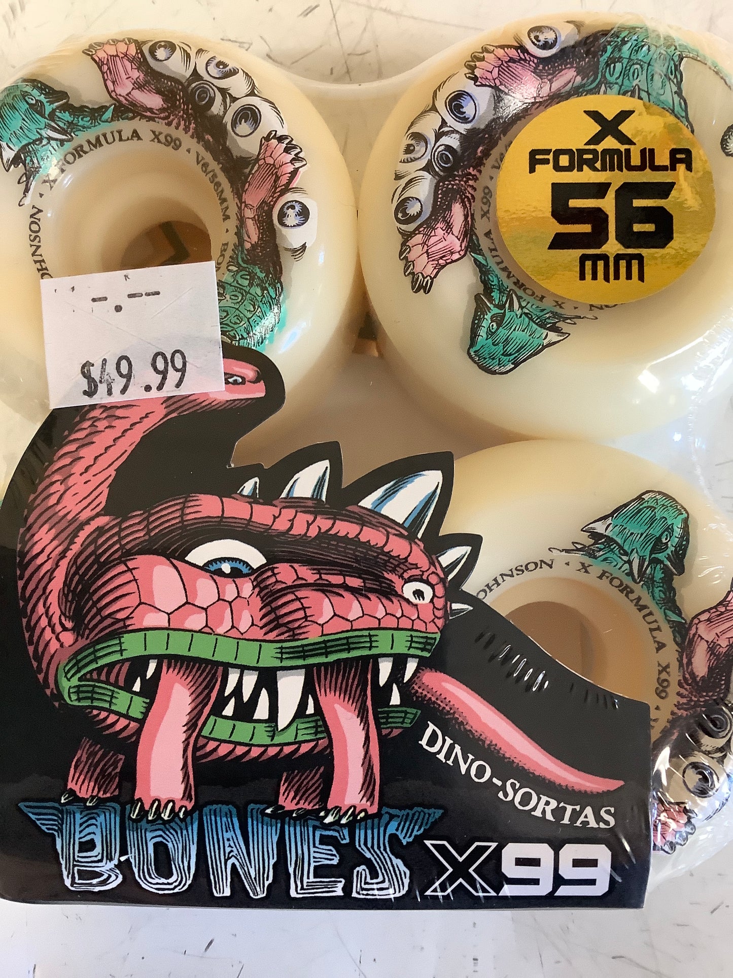 Bones Wheels X99 Dino Sortas 56mm